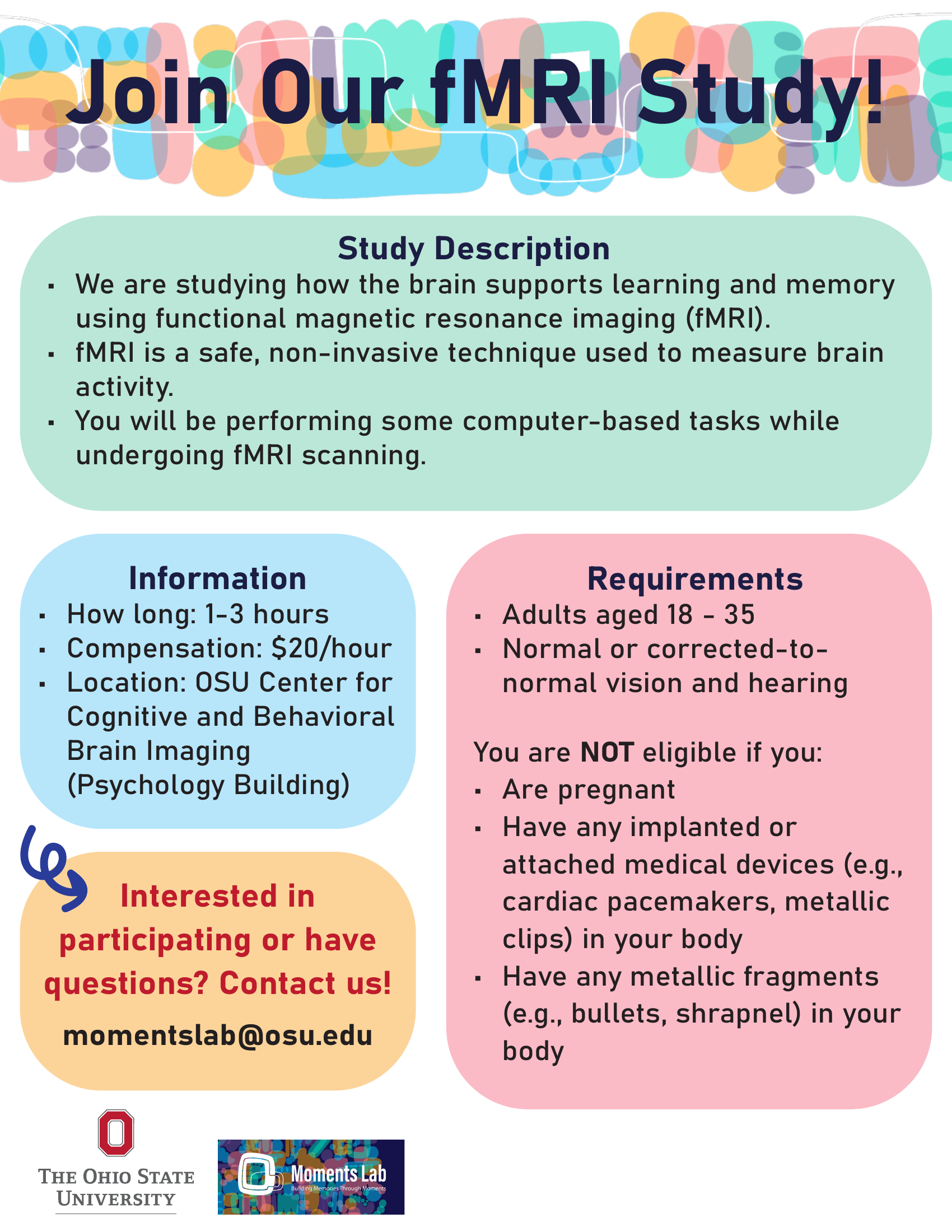 Join Our fMRI Study! flyer